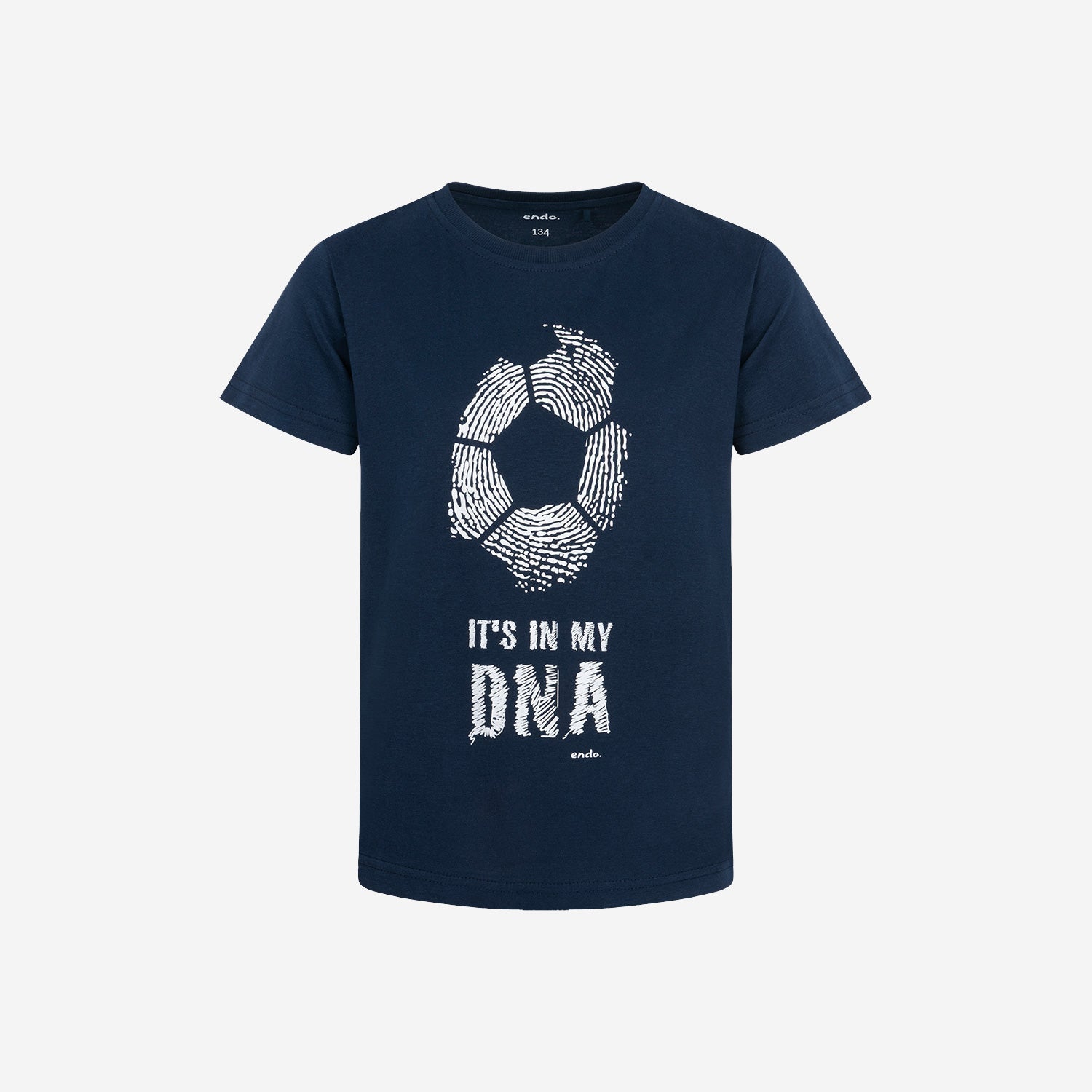 T-shirt z krótkim rękawem dla chłopca, z motywem piłkarskim 9-13 lat