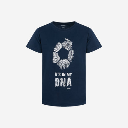 T-shirt z krótkim rękawem dla chłopca, z motywem piłkarskim 9-13 lat