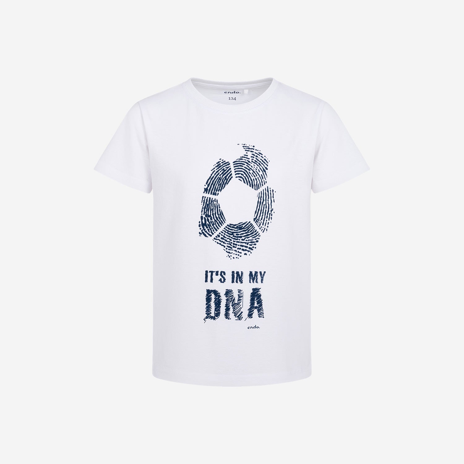 T-shirt z krótkim rękawem dla chłopca, z motywem piłkarskim 9-13 lat