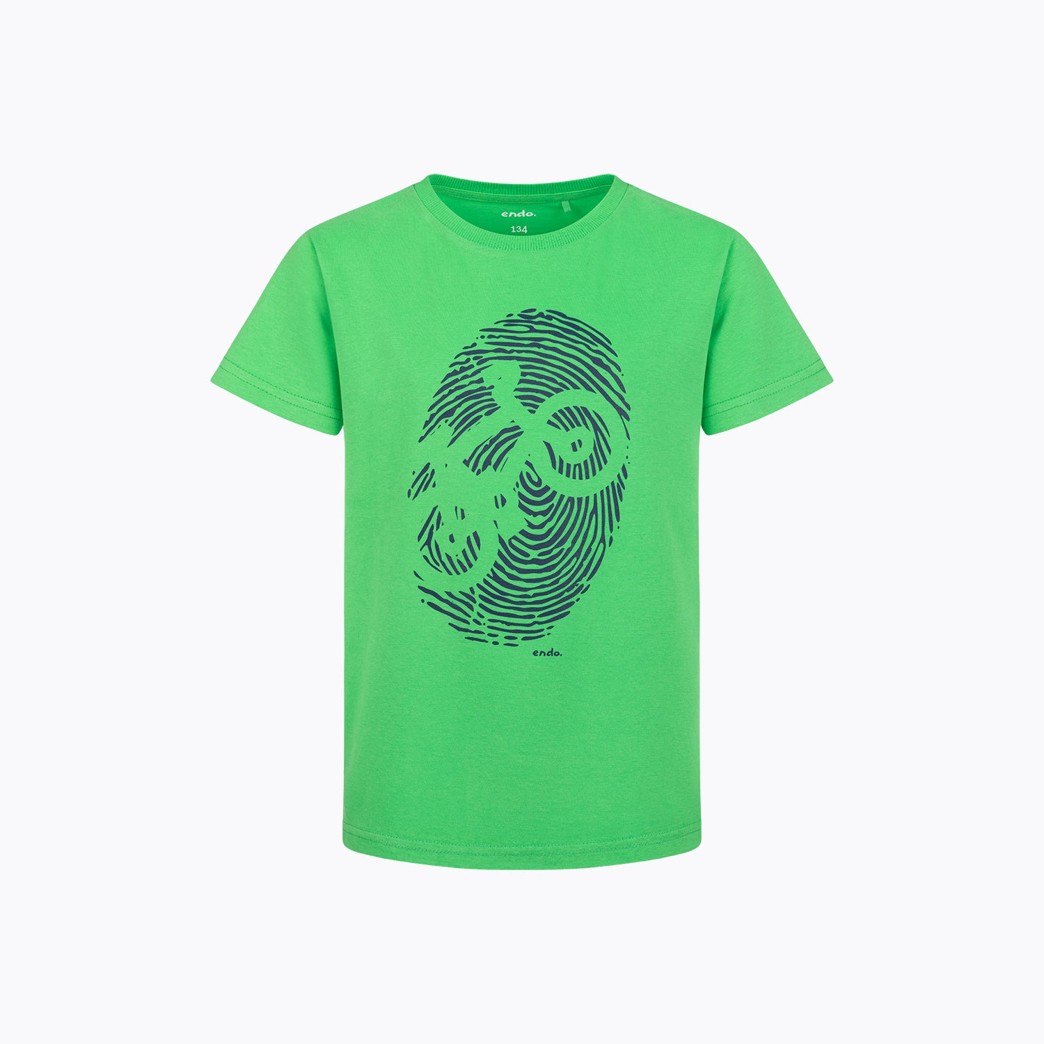 T-shirt z krótkim rękawem dla chłopca, z rowerem, zielony 9-13 lat