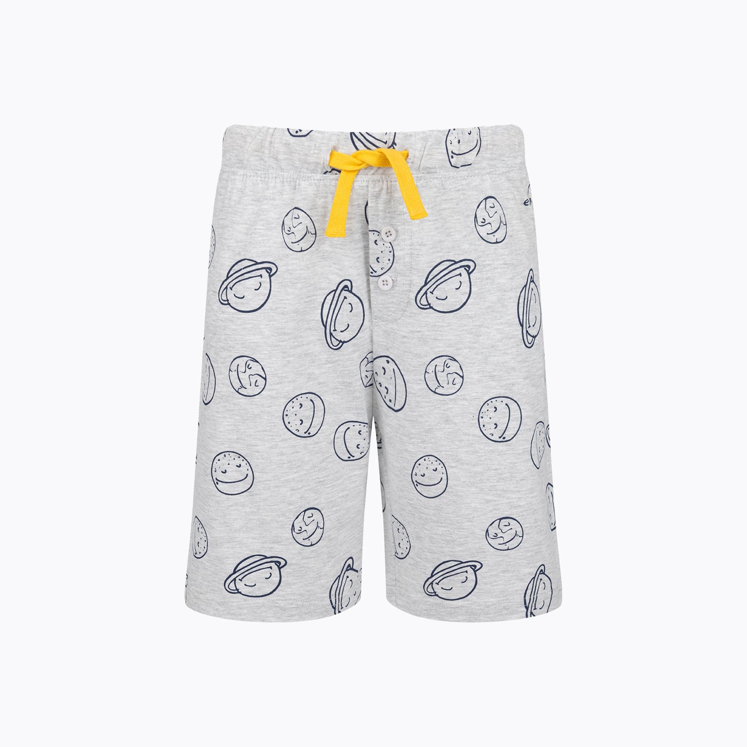 Piżama z krótkim rękawem dla chłopca, z rakietą kosmiczną, szara 3-8 lat