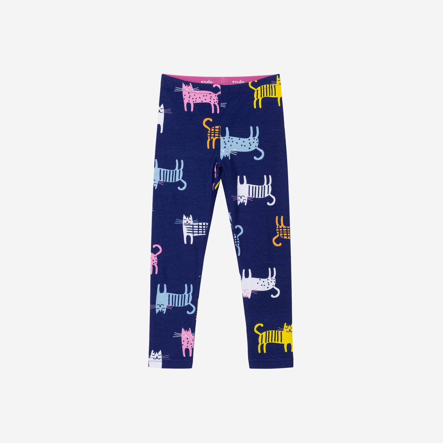 Leggings for girls, with cats, 9-13 years old