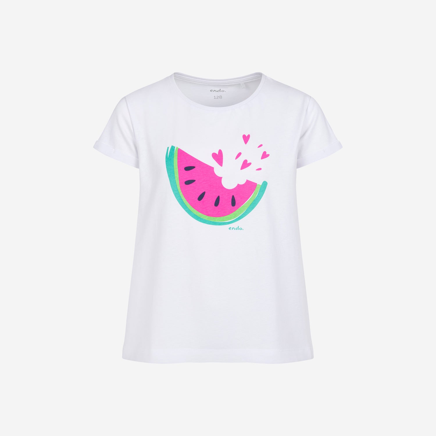 T-shirt z krótkim rękawem dla dziewczynki, z arbuzem 9-13 lat