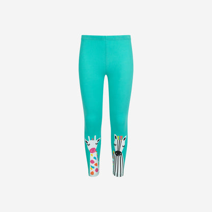 Legginsy dla dziewczynki, z motywem żyraf, 3-8 lat
