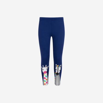 Legginsy dla dziewczynki, z motywem żyraf, 3-8 lat
