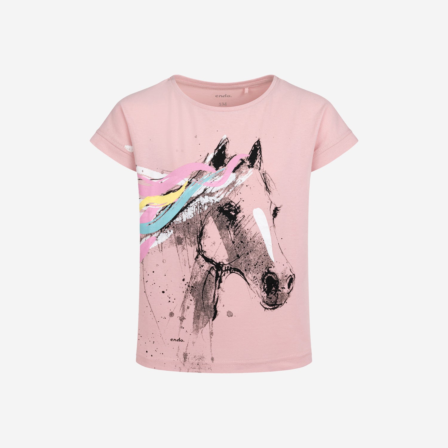 Short-sleeved unicorn t-shirt for girls, 9-13 years old
