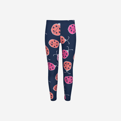 Leggings for girls with a floral motif, 3-8 years old
