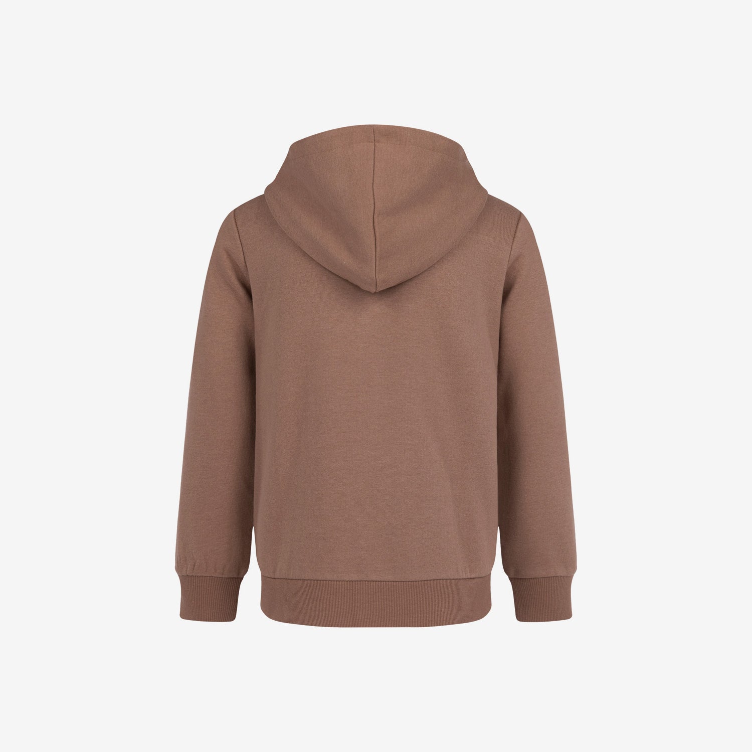 Zip-up hoodie for girls, with a horse, brown, 9-13 years old