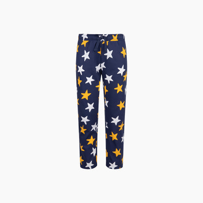 Piżama z długim rękawem dla dziewczynki, z gwiazdkami, granatowa 9-13 lat