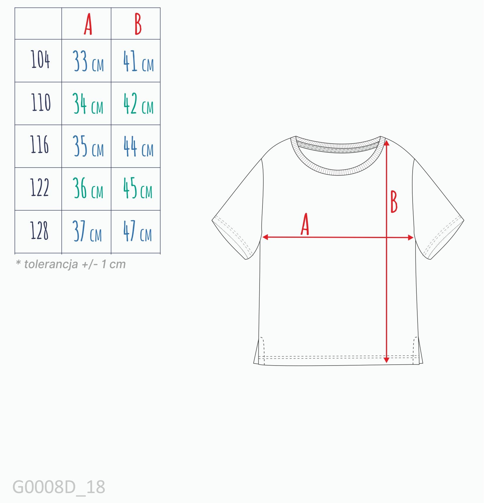T-shirt z krótkim rękawem dla dziewczynki 3-8 lat, różowy z motywem rowerowym