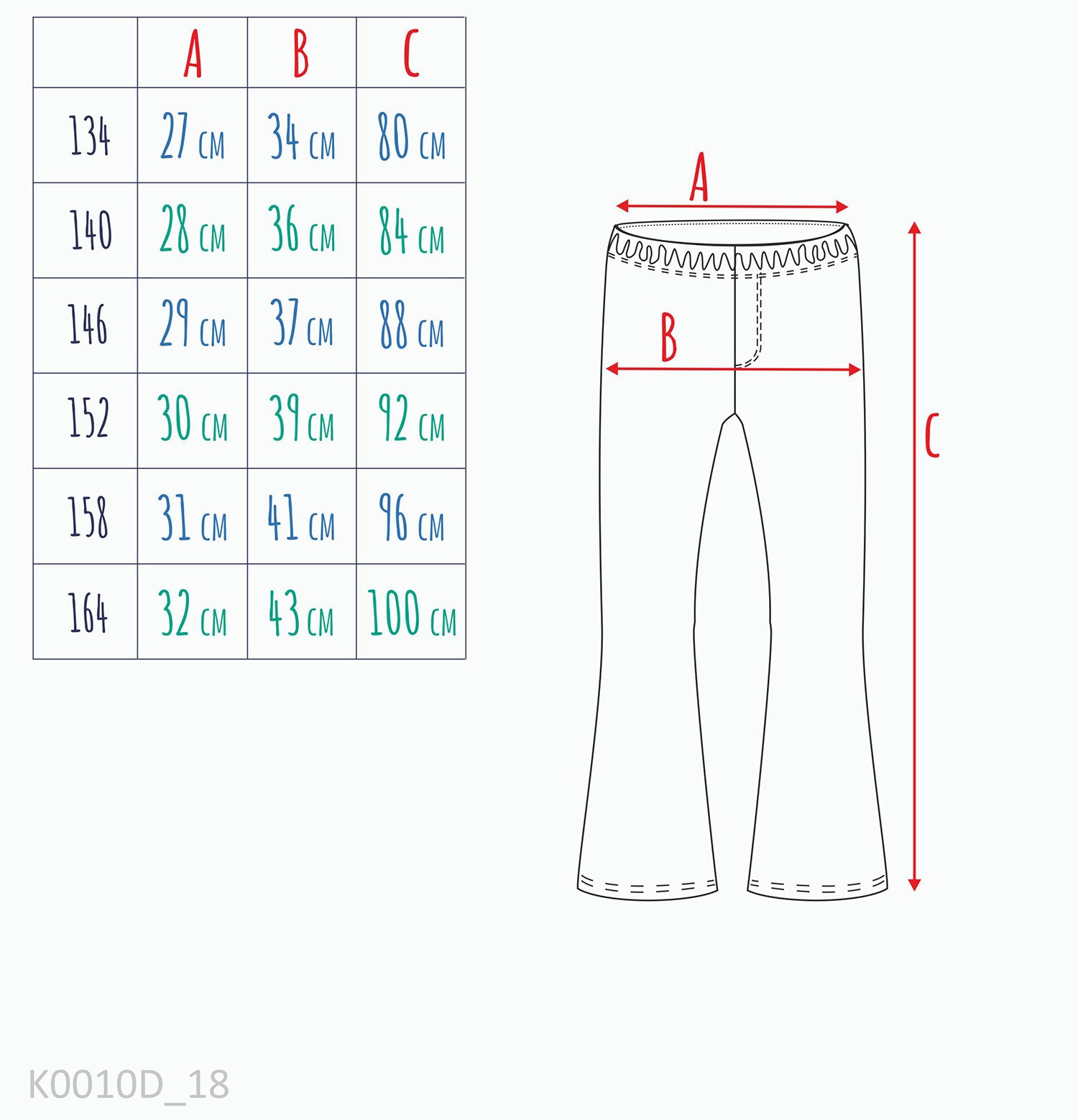 Legginsy flare dla dziewczynki, z motywem kwiatowym, granatowe 9-13 lat