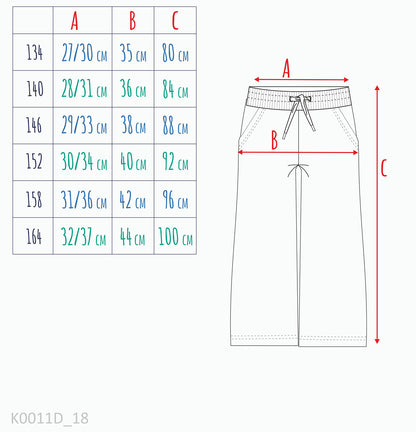 Spodnie dresowe dla dziewczynki, z podkową, brązowe 9-13 lat