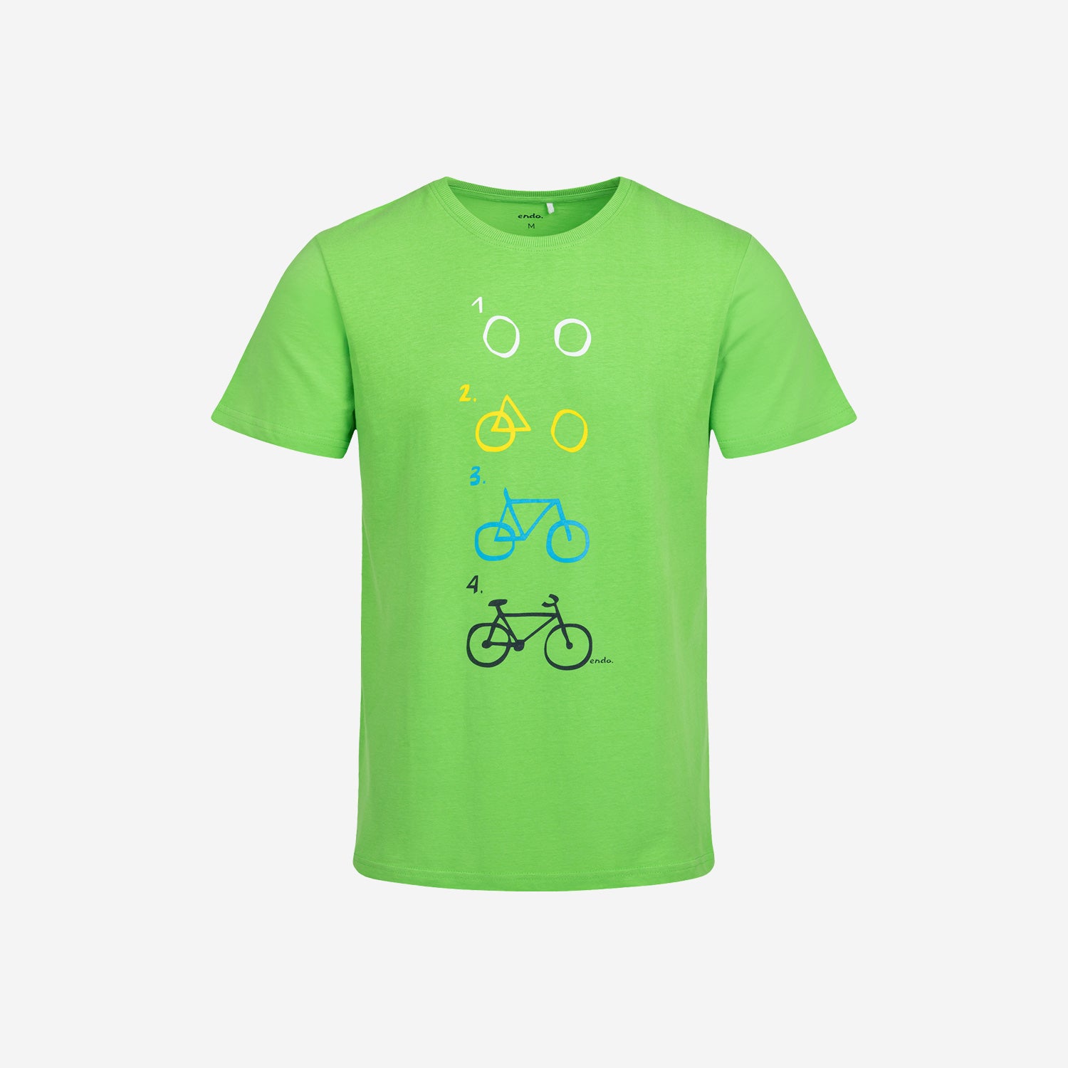 Męski t-shirt z krótkim rękawem, z motywem rowerowym