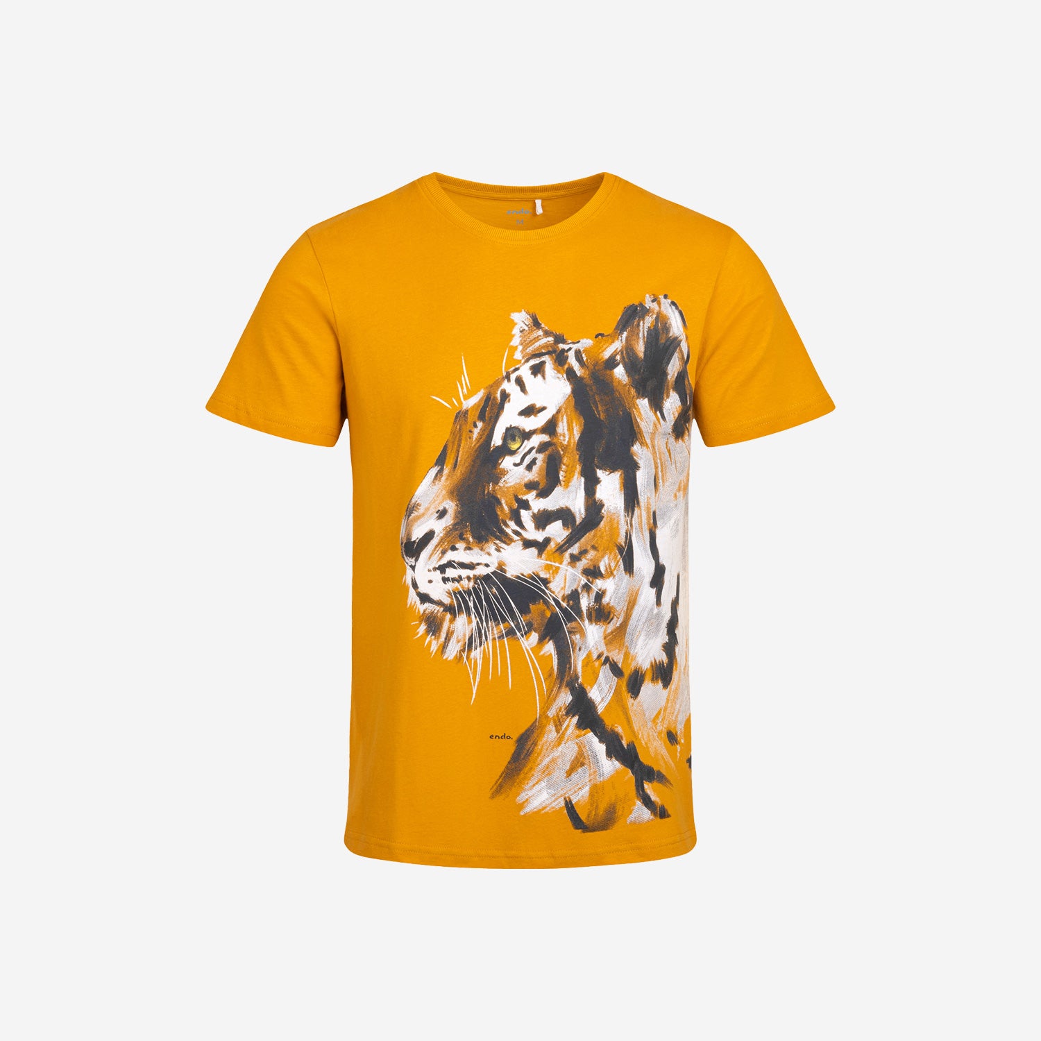Męski t-shirt z krótkim rękawem, z tygrysem