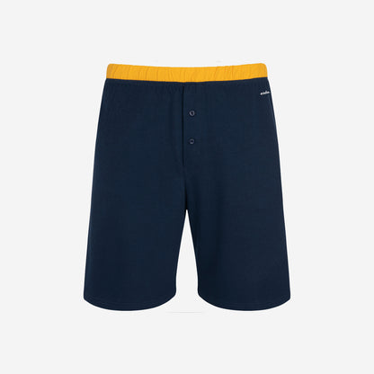 Men's short-sleeved pajamas with the inscription "CIACHO", navy blue