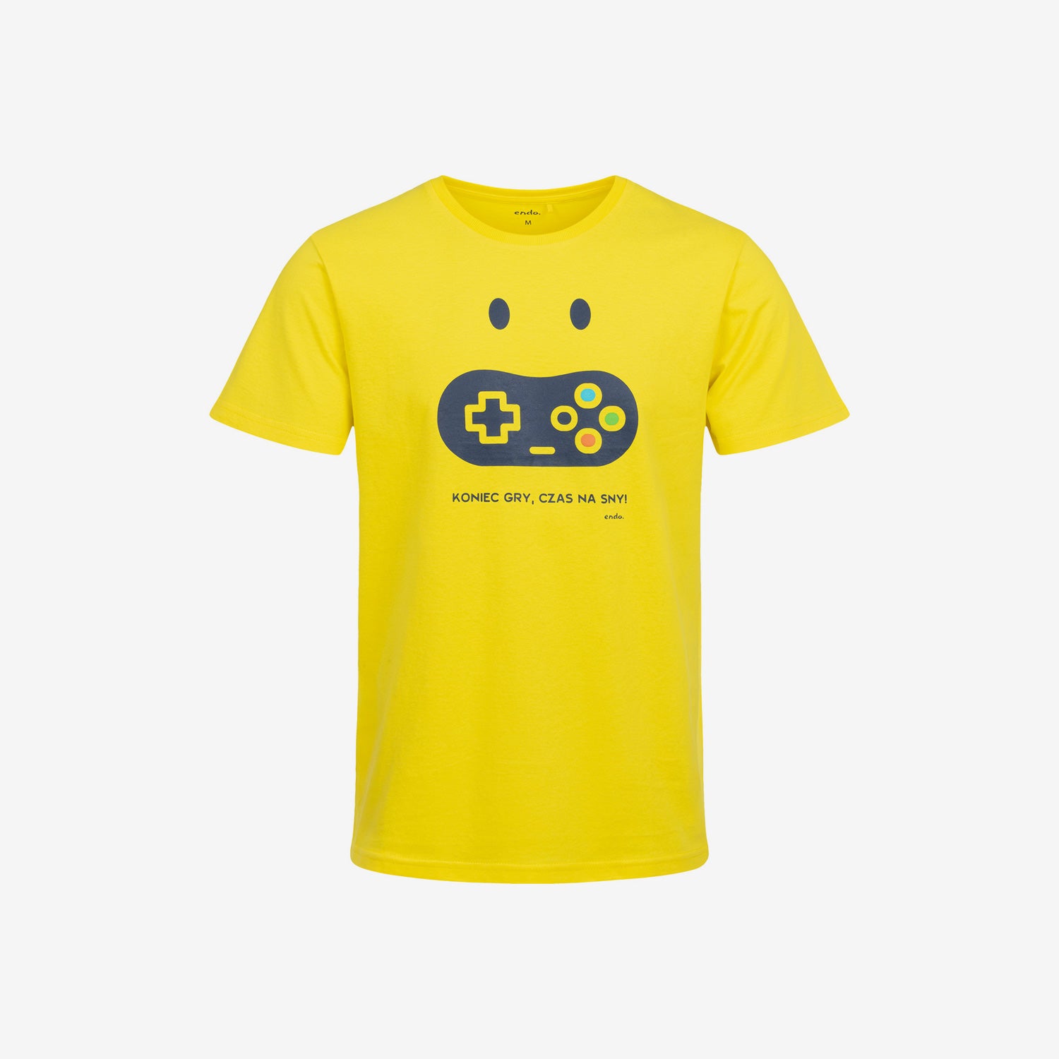 Men's Short Sleeve Gaming Pajamas, Yellow