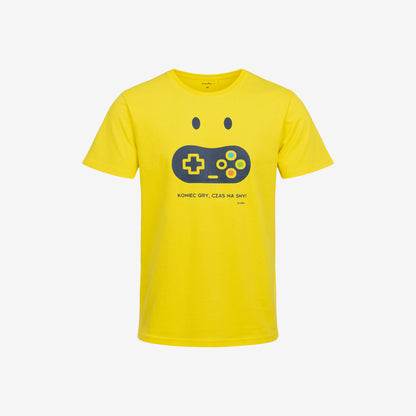 Men's Short Sleeve Gaming Pajamas, Yellow