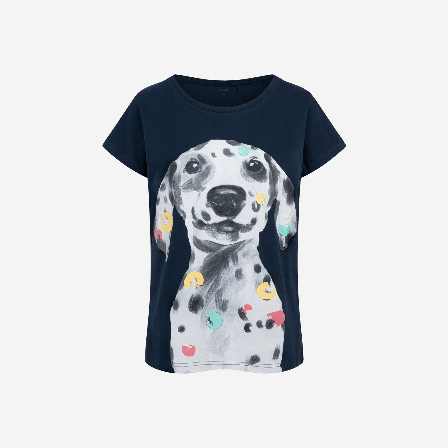 Damski t-shirt z krótkim rękawem, z dalmatyńczykiem