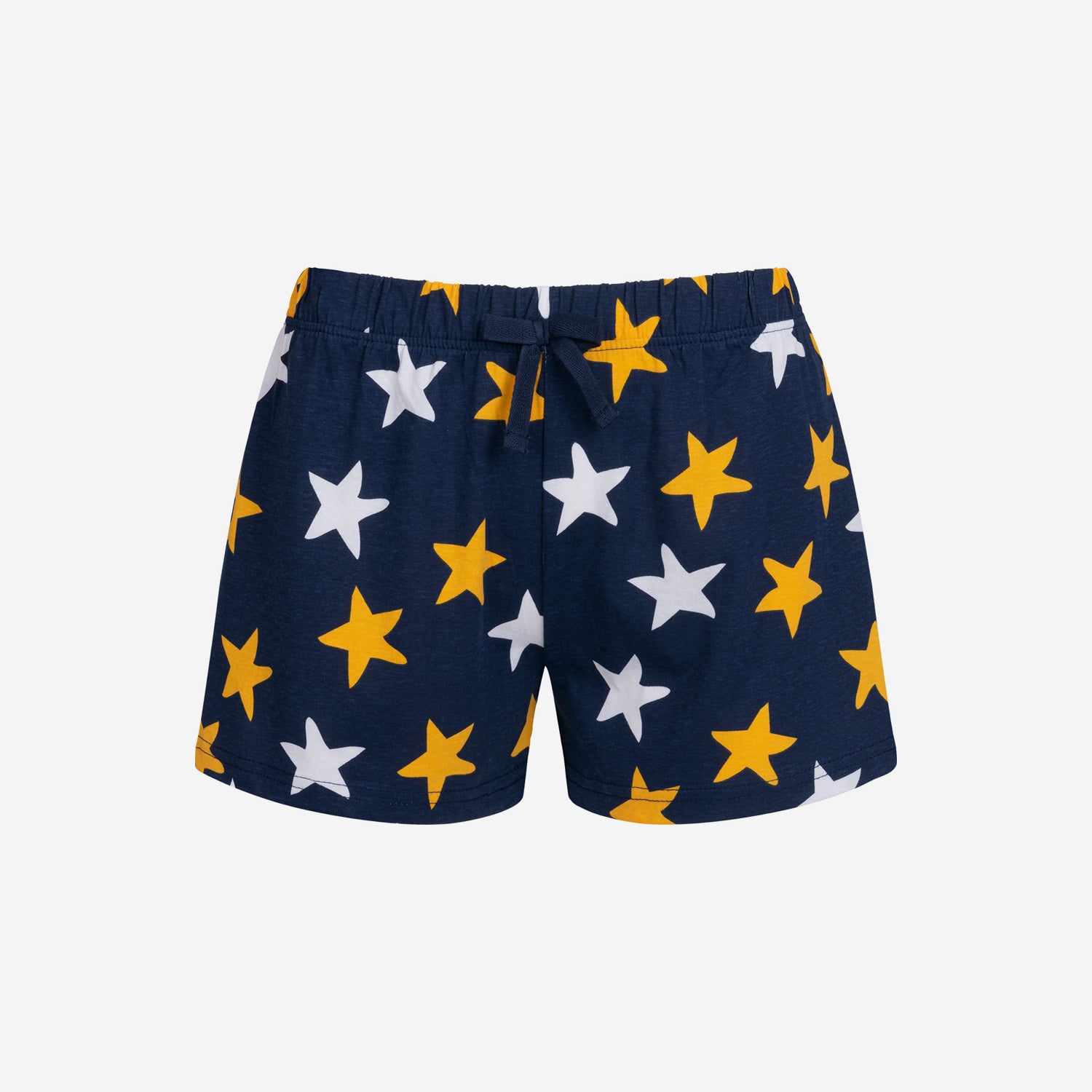 Women's short-sleeved moon pajama, navy blue