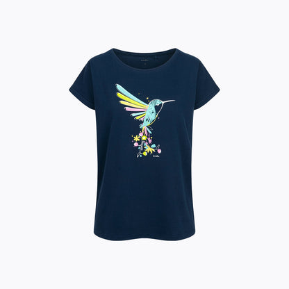 T-shirt damski granatowy koliber
