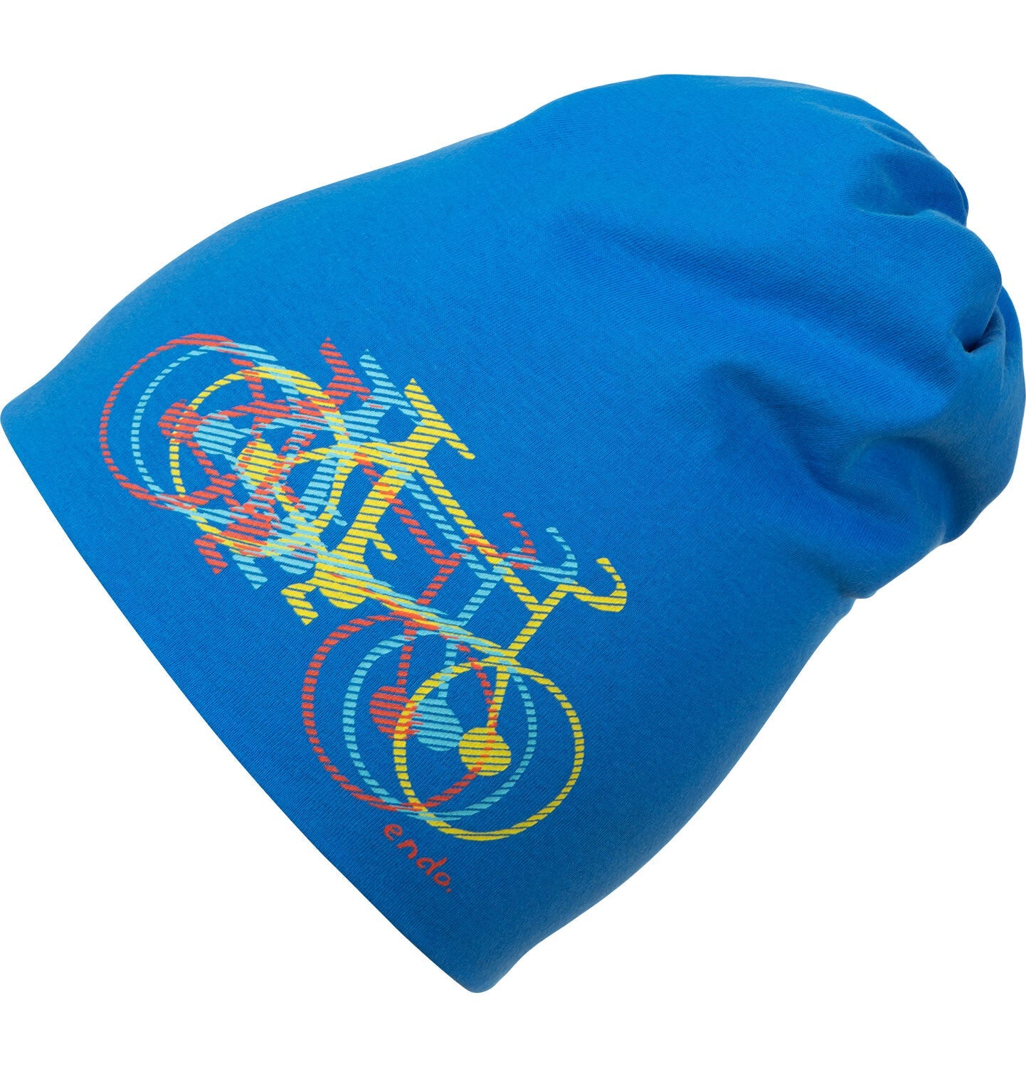 Czapka cienka dla dziecka, z rowerem, Niebieski