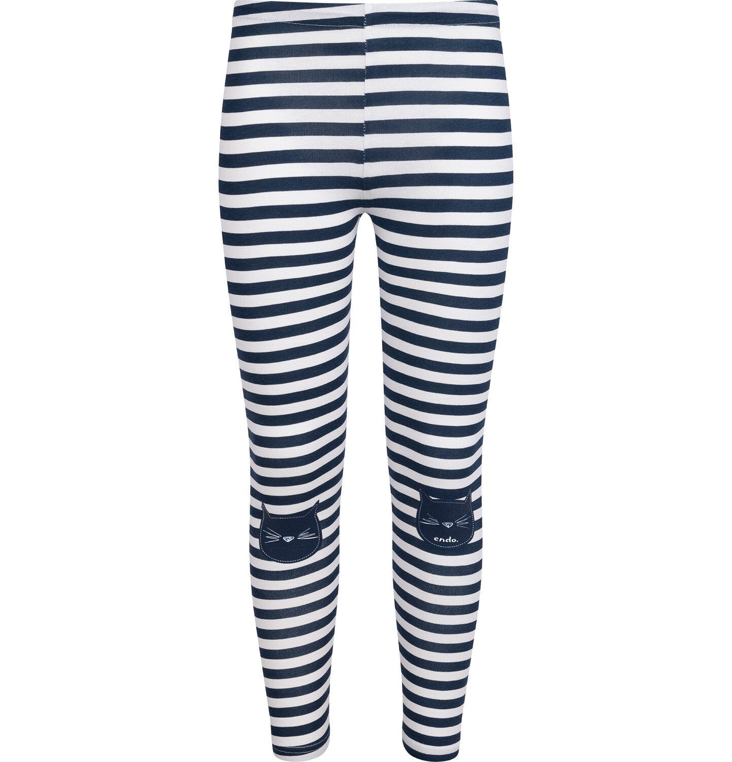 Legginsy dla dziewczynki, z motywem kota, w paski 3-8 lat