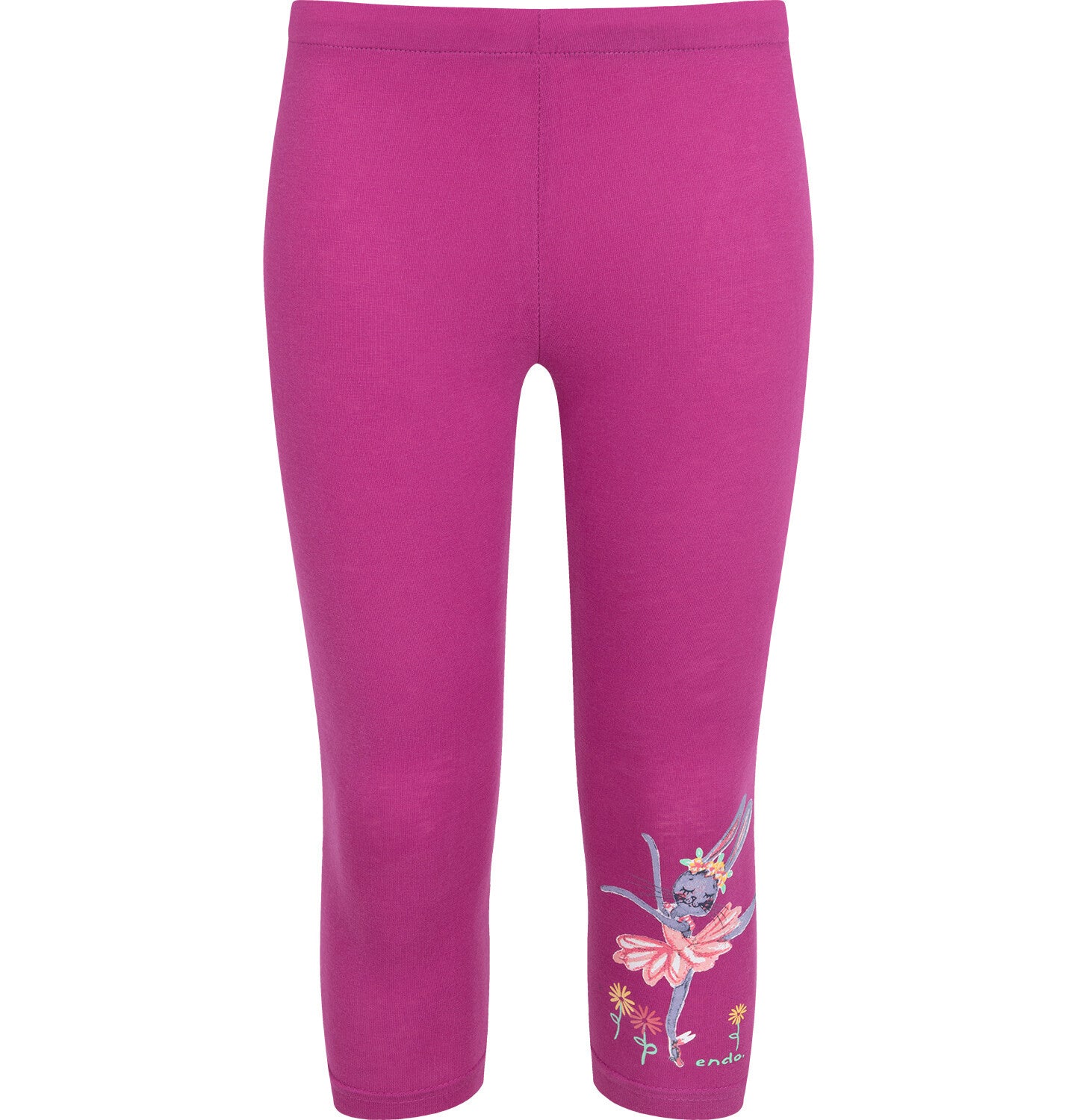 3/4 ballerina leggings for girls, pink, 3-8 years old