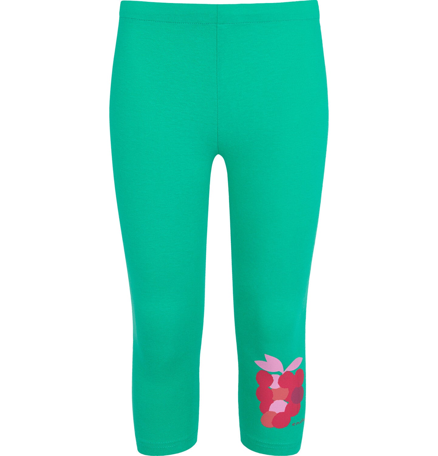 3/4 leggings for girls, raspberry, green, 9-13 years old