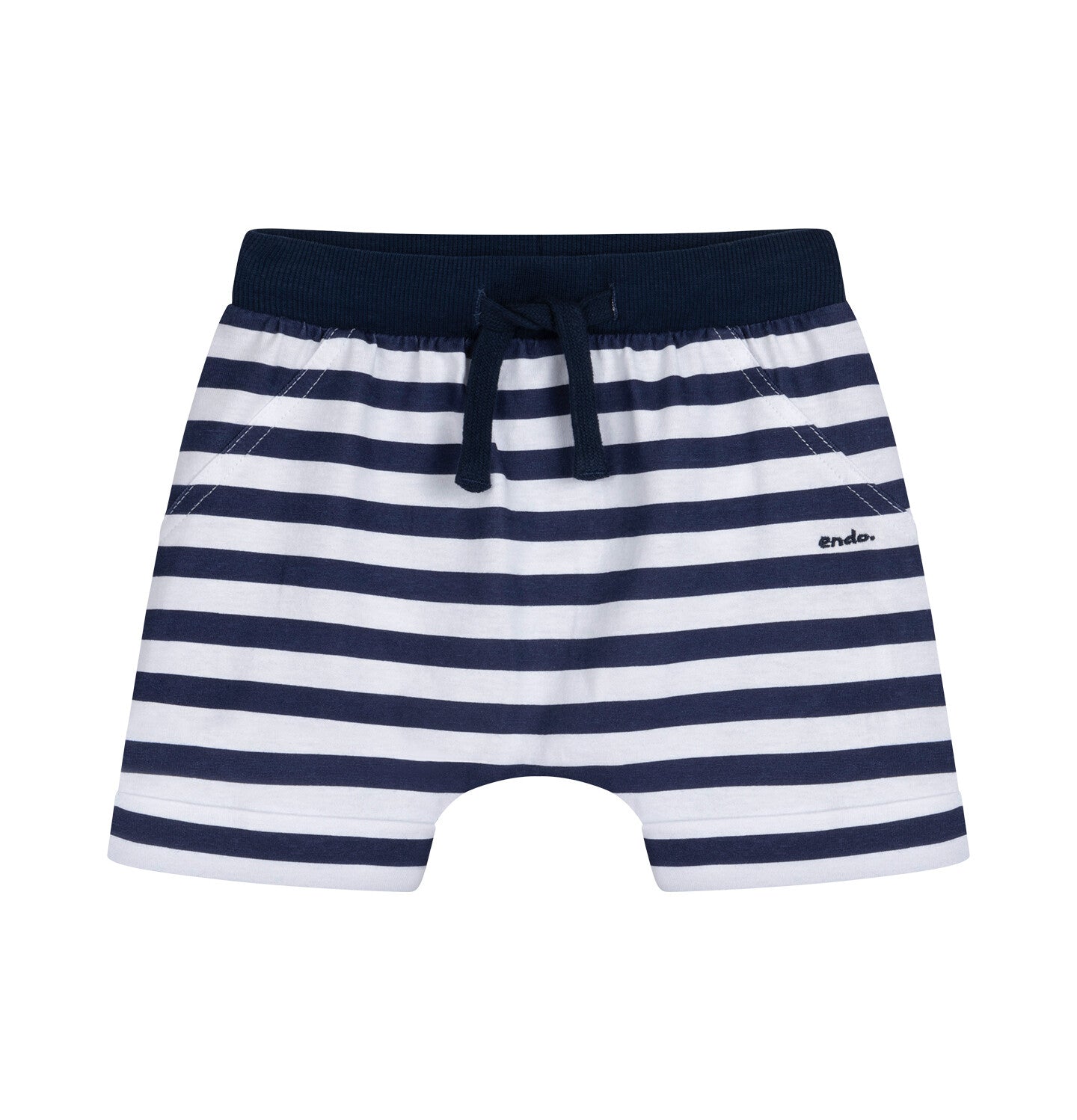 Striped shorts for children up to 2 years old
