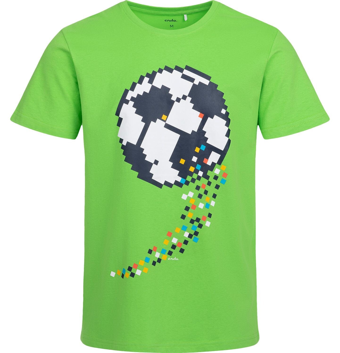 Men's short-sleeved t-shirt with ball, green