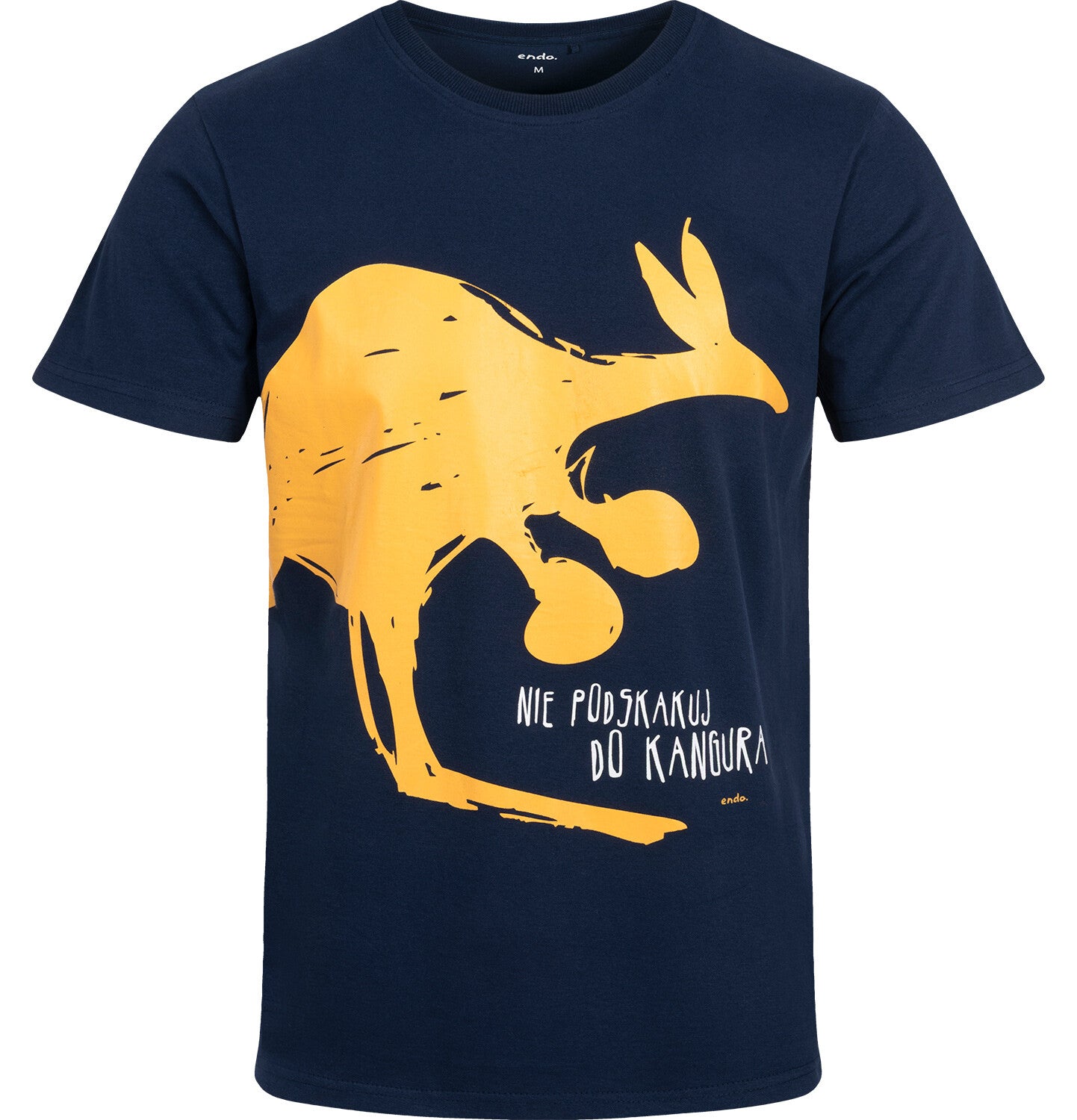 Men's short-sleeved kangaroo t-shirt, navy blue