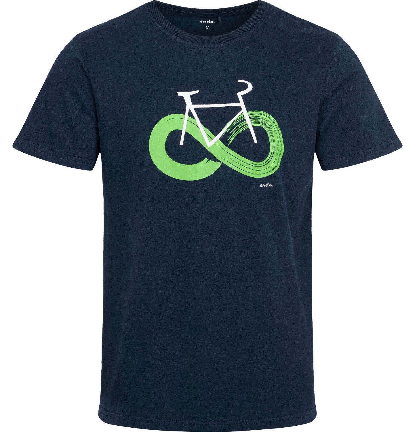 Men's short-sleeved cycling t-shirt, navy blue