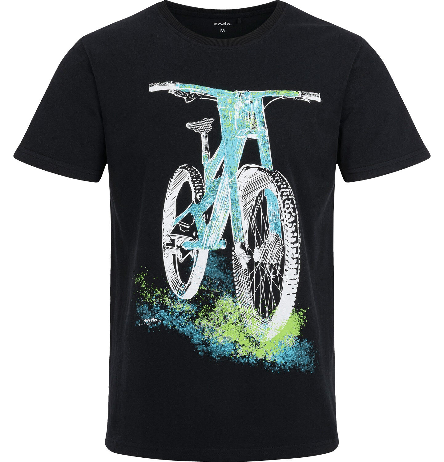 Men's short-sleeved cycling t-shirt, navy blue