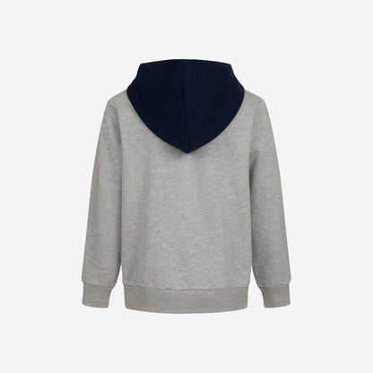Boy's zip-up hoodie with a wolf, ages 9-13