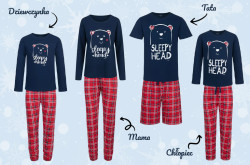 Zimowe piżamy dla dzieci i dorosłych